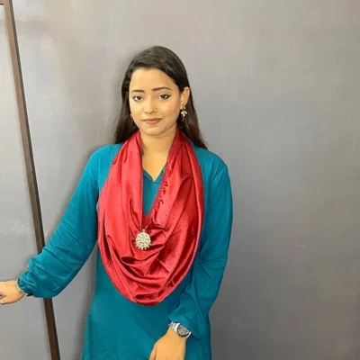 Orna D1 C35 Silk Maroon Dot