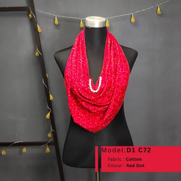 Orna D1 C72 Cotton Red Dot